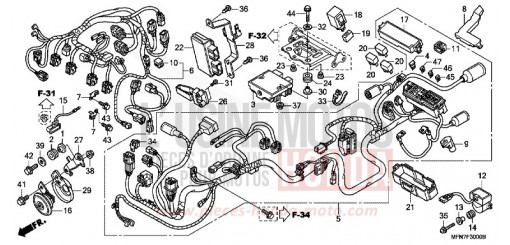 FAISCEAU DES FILS CB1000RC de 2012